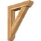 Ekena Millwork Traditional Slat Rough Sawn Bracket w/ Offset Brace, Western Red Cedar, 8"W x 36"D x 44"H BKT0806X36X44TRA06RWR - alternate 1